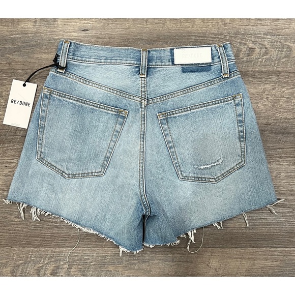 NWT RE/DONE 90's Low Slung Denim Shorts Size 25 - Picture 4 of 7